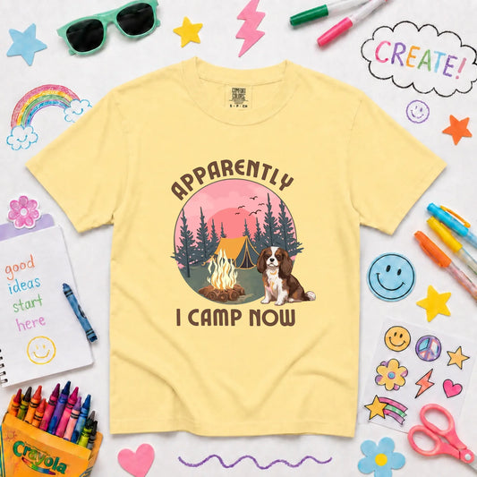 Custom Cavalier I Camp Now Unisex YOUTH TShirt Butter