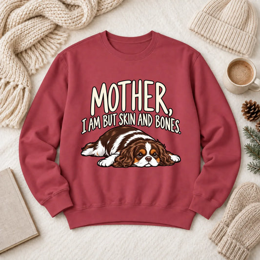 Custom Cavalier Mother Skin Bones Unisex Sweatshirt Crimson