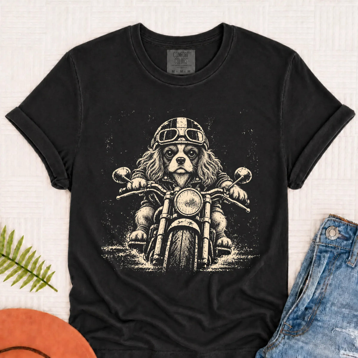 T-Shirt Graphite / S Custom Cavalier Motorcycle Biker Unisex TShirt