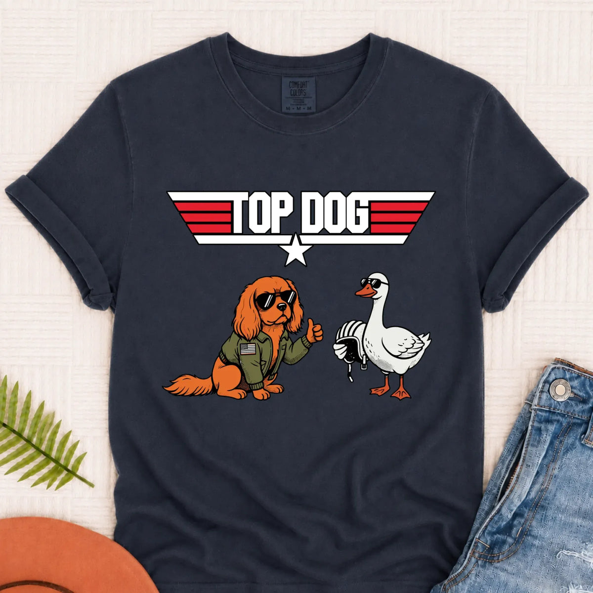 Custom Cavalier Pilot Airforce Unisex TShirt Navy