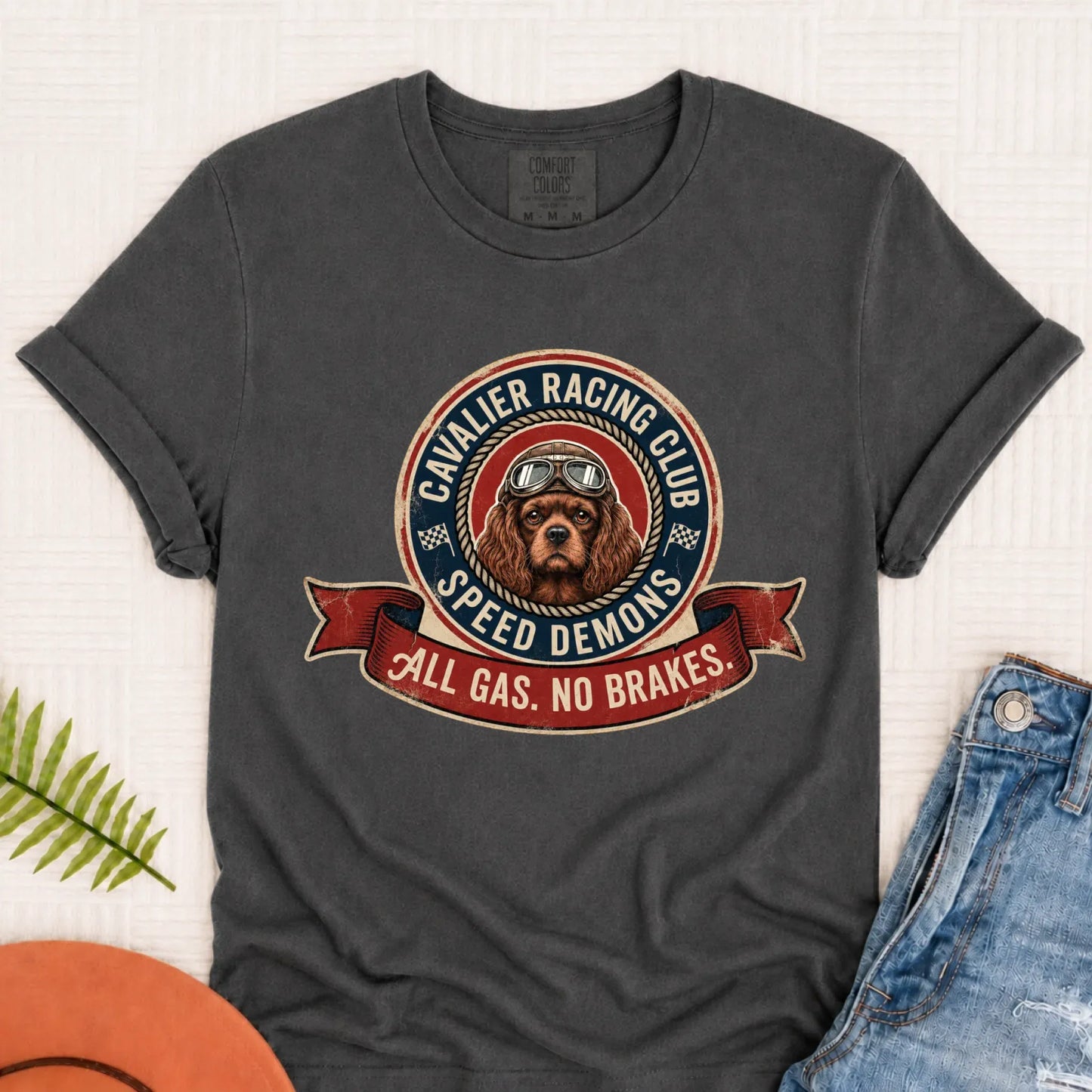 Custom Cavalier Racing Race Car Unisex TShirt Pepper