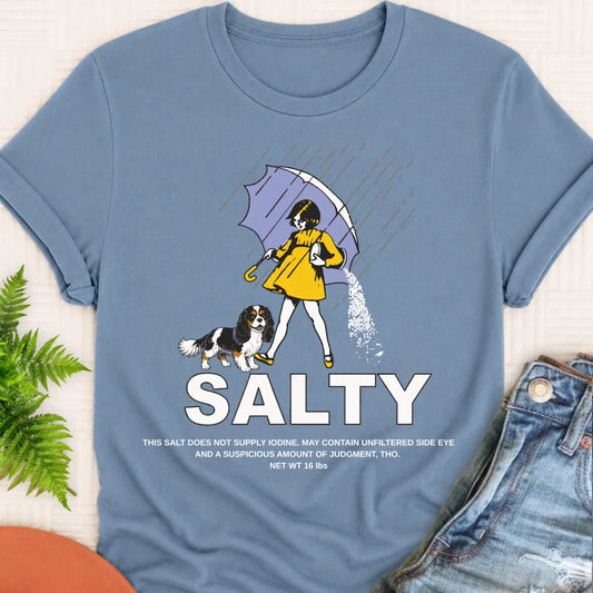Custom Cavalier Salty Funny Unisex TShirt Blue Jean