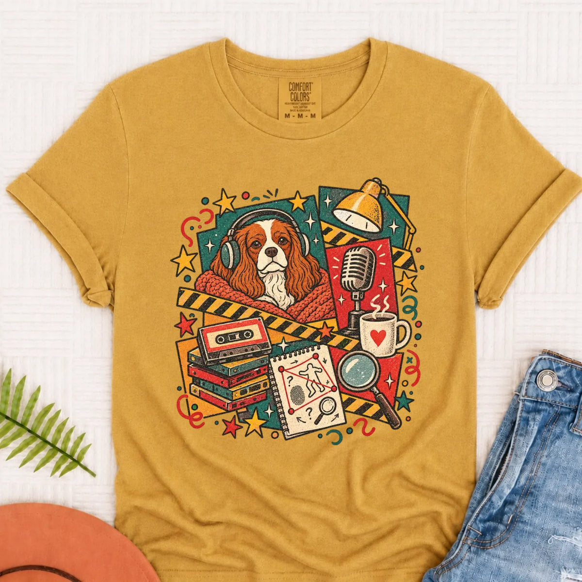 Customizer Monster Light 1717 / Mustard / S Custom Cavalier True Crime Podcast Unisex Tshirt