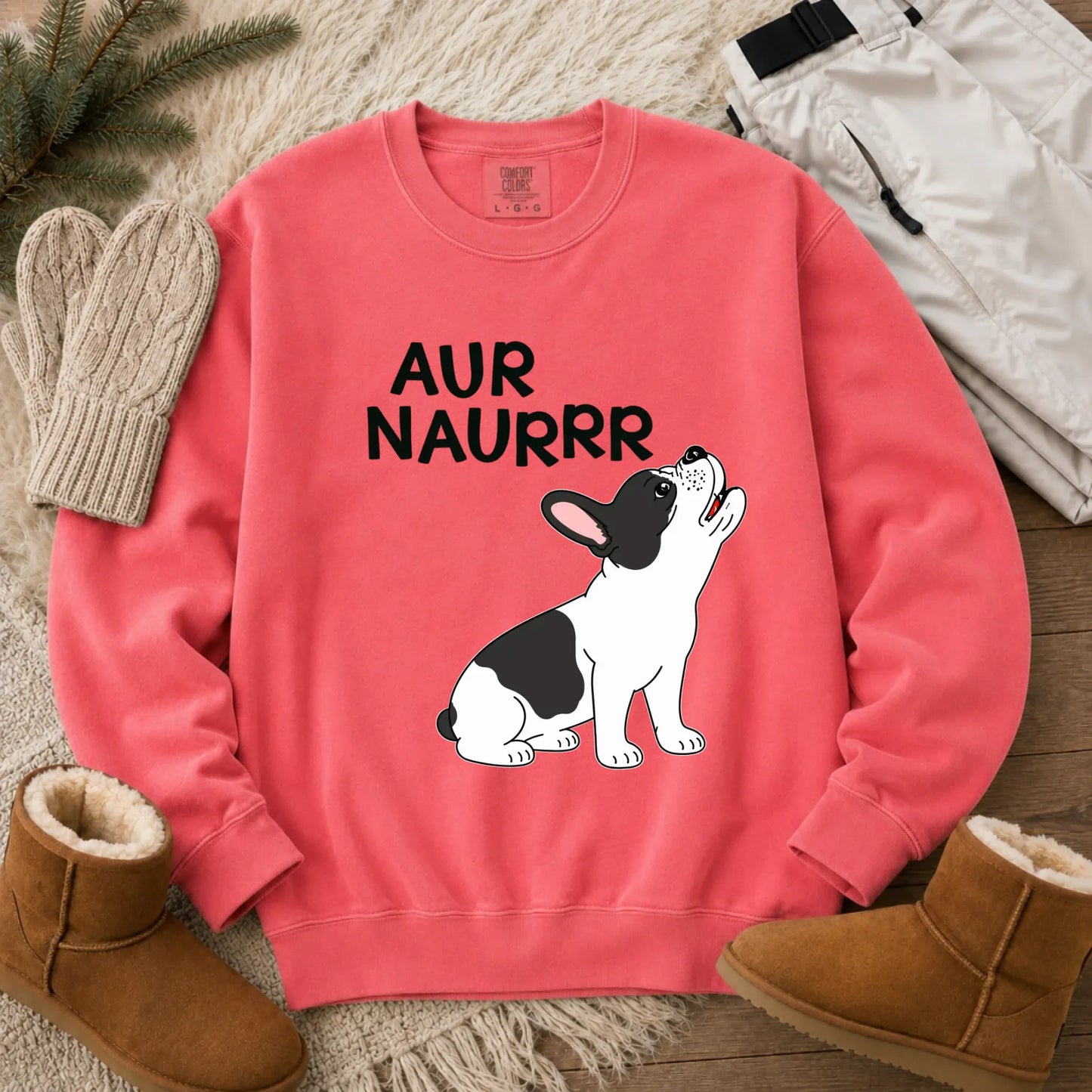 Custom Frenchie Aur Naur Funny Unisex Sweatshirt Watermelon