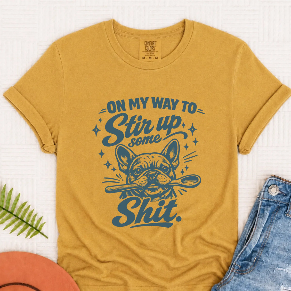Custom Frenchie Baking Snark Unisex TShirt - T-Shirt - Good Girl John