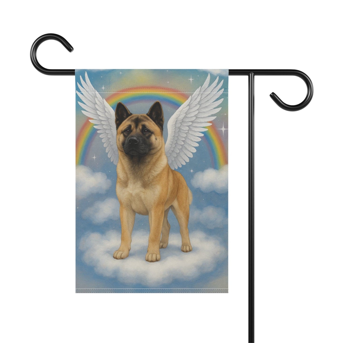 Printify Garden Flag Fawn American Akita Angel Garden Flag