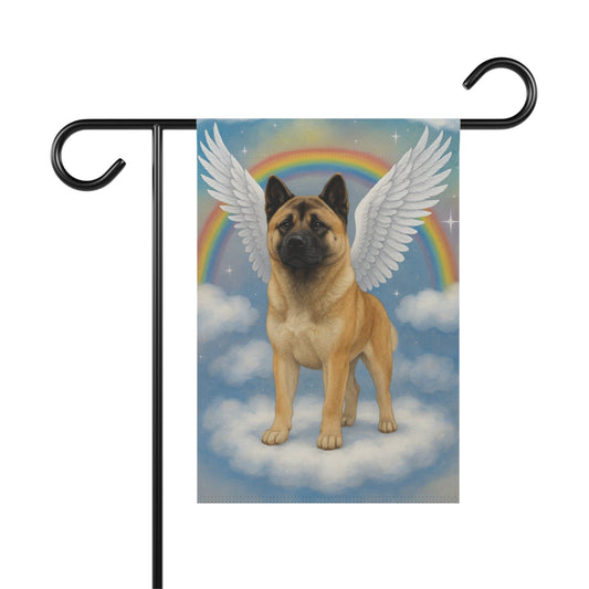 Fawn American Akita Angel Garden Flag