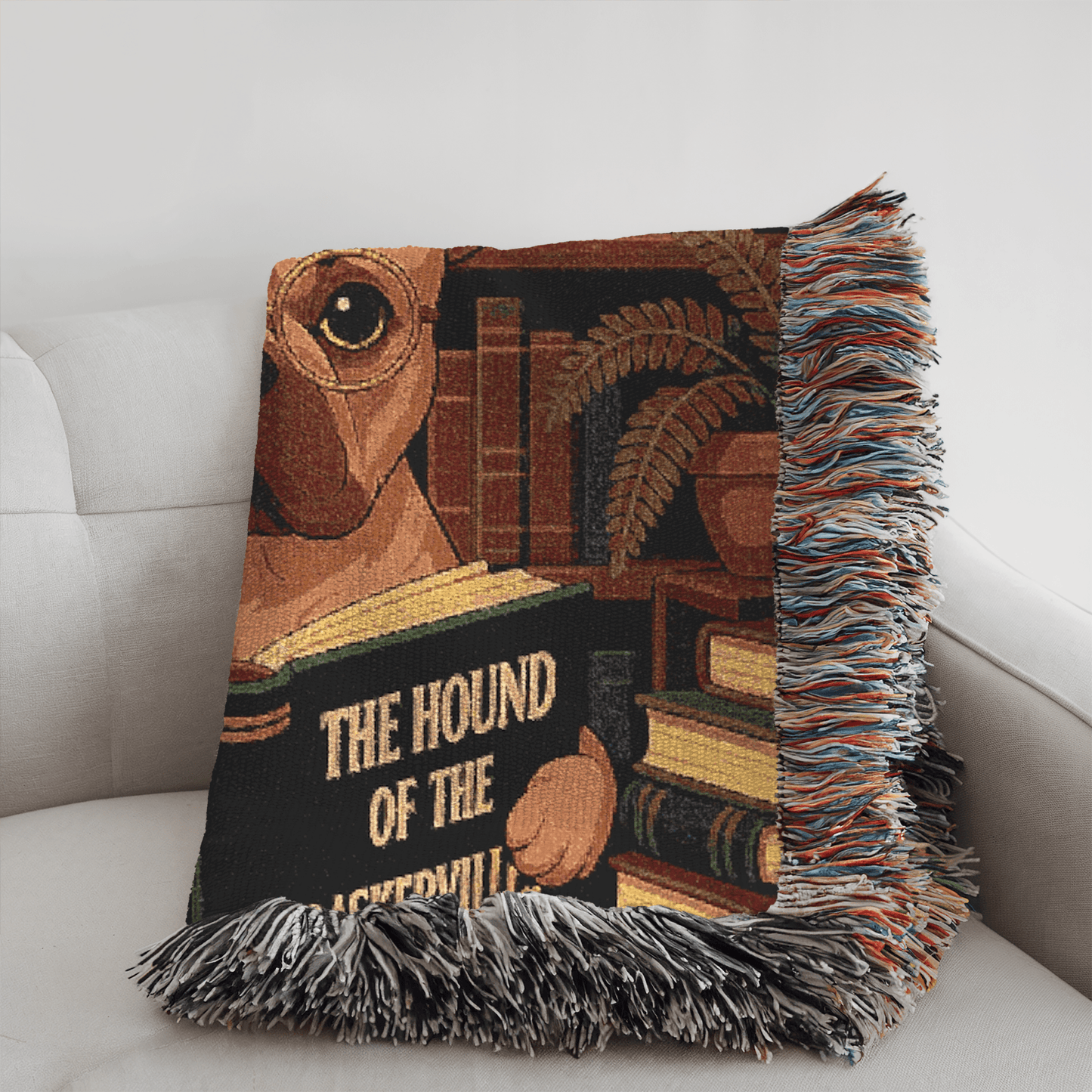 Printify Blanket Fawn French Bulldog Baskervilles Throw Blanket