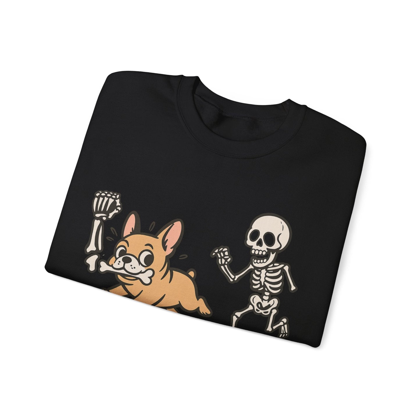 Printify Sweatshirt Fawn French Bulldog Grave Robber Sweatshirt