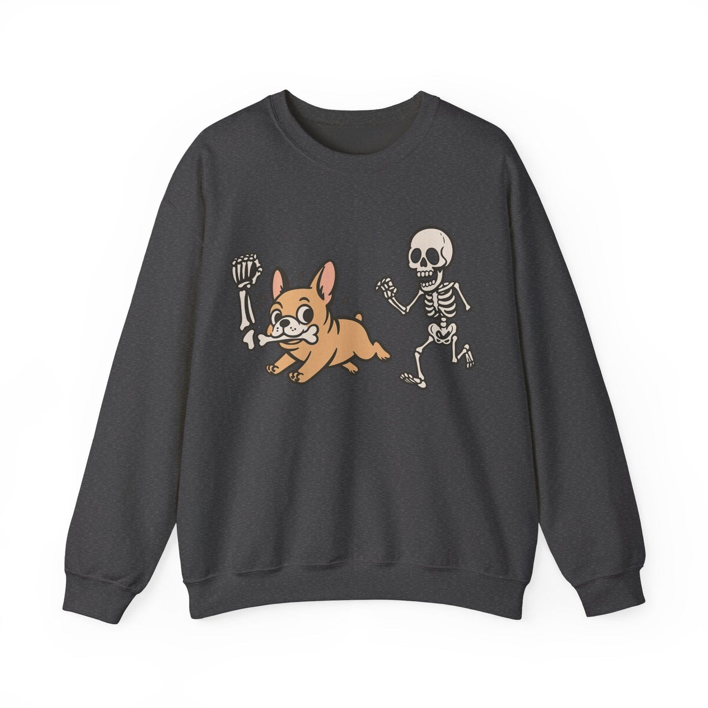 Printify Sweatshirt Fawn French Bulldog Grave Robber Sweatshirt