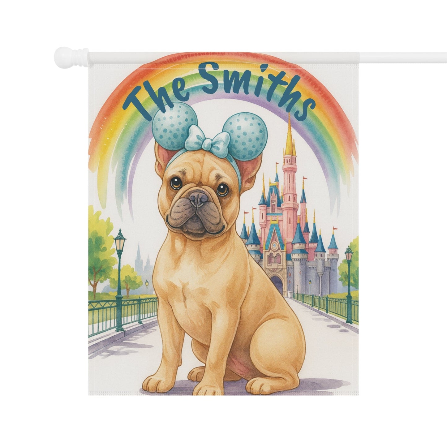 Printify Garden Flag Fawn French Bulldog Magical Kingdom Garden Flag