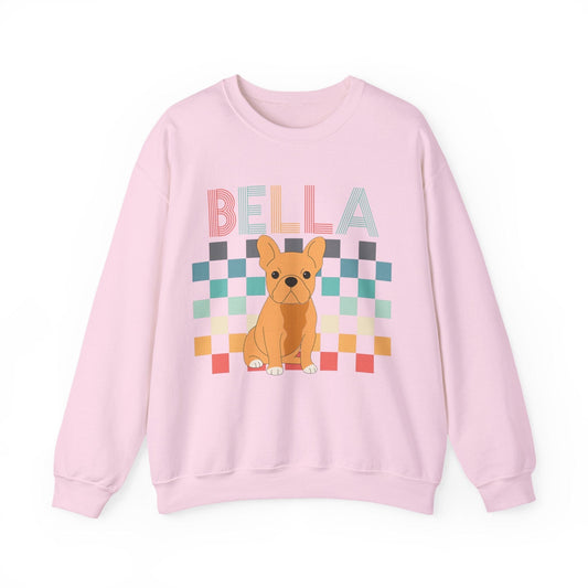 Fawn Frenchie Checkered Sweatshirt