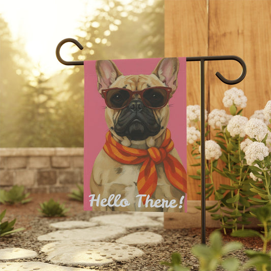 Custom Frenchie Fabulous Garden Flag