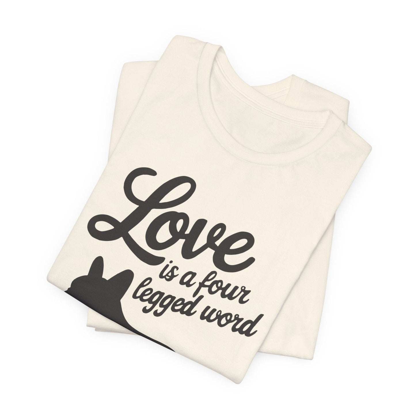 Printify T-Shirt French Bulldog Four Legged Word TShirt