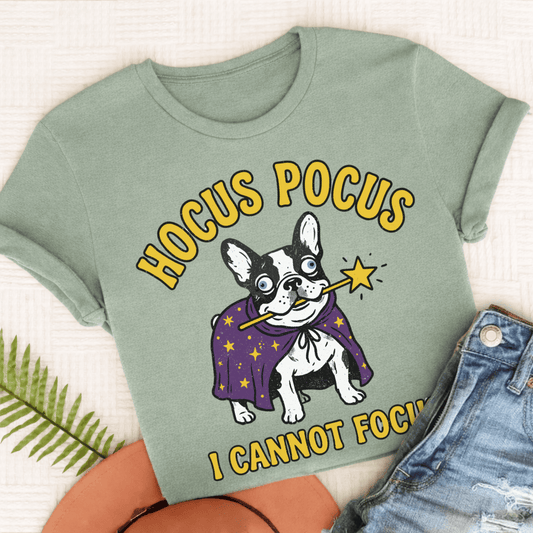 French Bulldog Hocus Pocus Unisex TShirt Bay