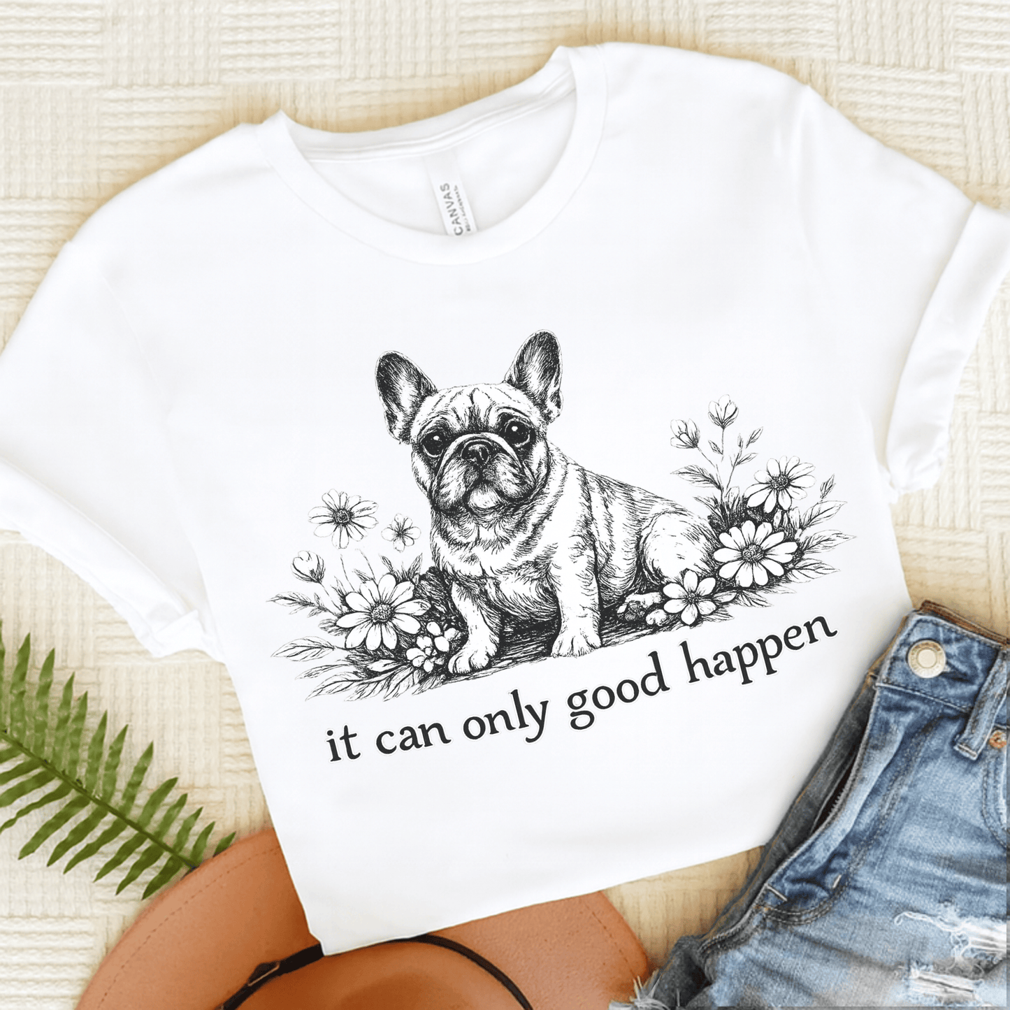 French Bulldog USA Political Funny Unisex TShirt White