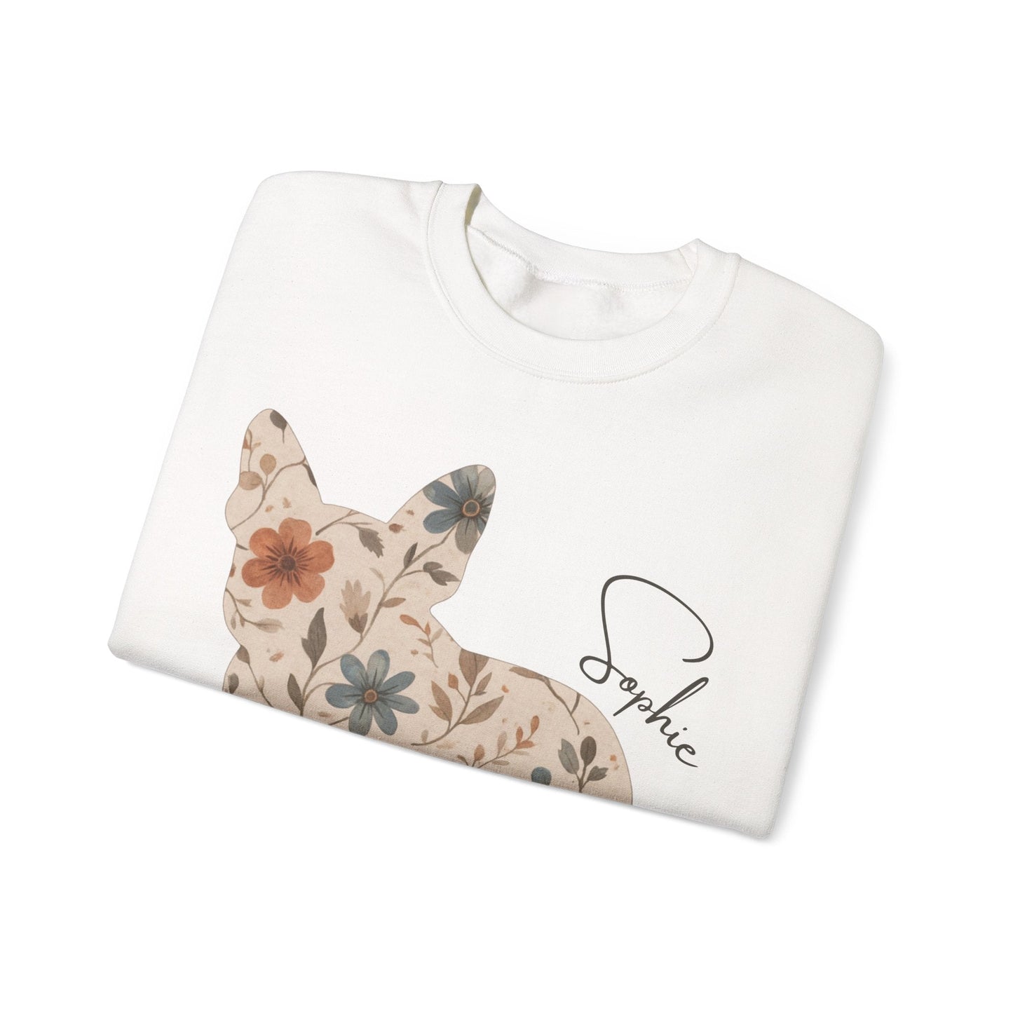 Frenchie Floral Silhouette Sweatshirt