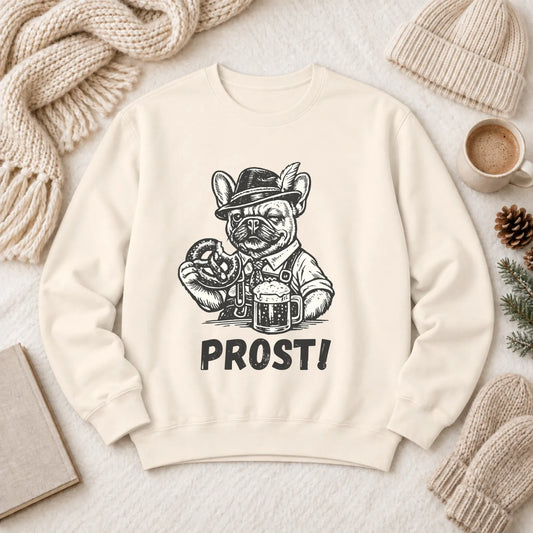 Frenchie Germany Oktoberfest Unisex Sweatshirt Ivory