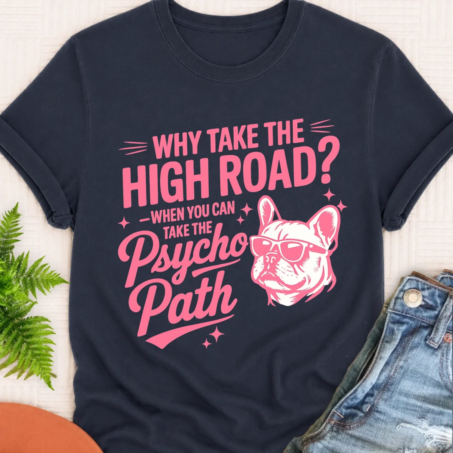 Frenchie Psycho Path Navy
