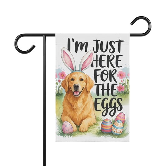 Golden Retriever Funny Easter Garden Flag