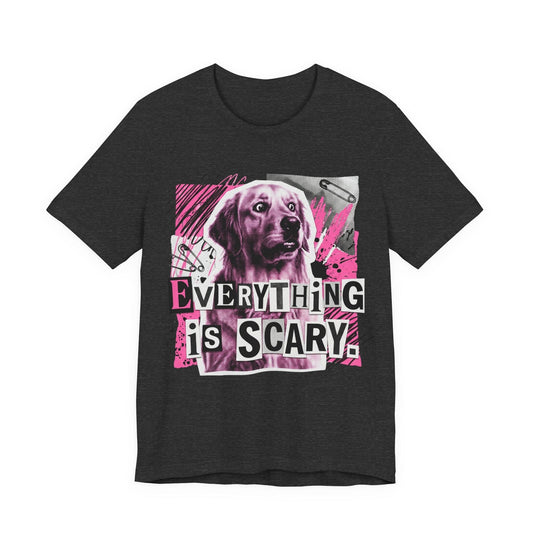 Golden Retriever Scary Punk Unisex Tshirt