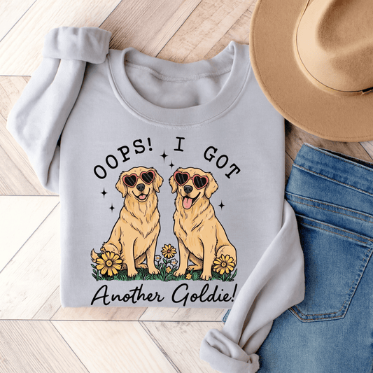 Golden Retrievers Oops Another Unisex Sweatshirt Ash