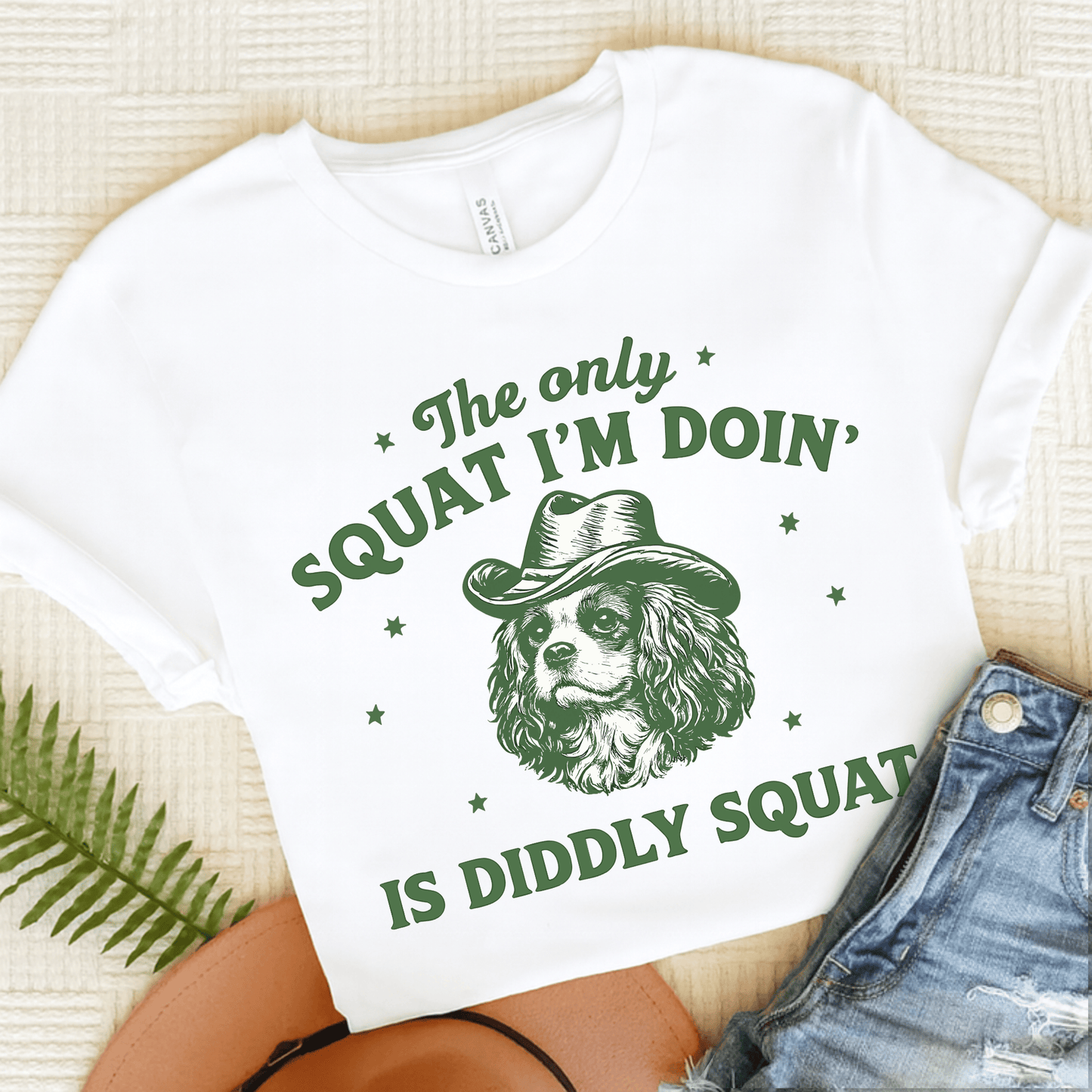 King Charles Diddly Squat Unisex TShirt White