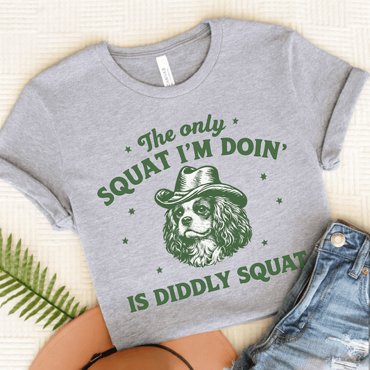 King Charles Diddly Squat Unisex TShirt Athletic Heather