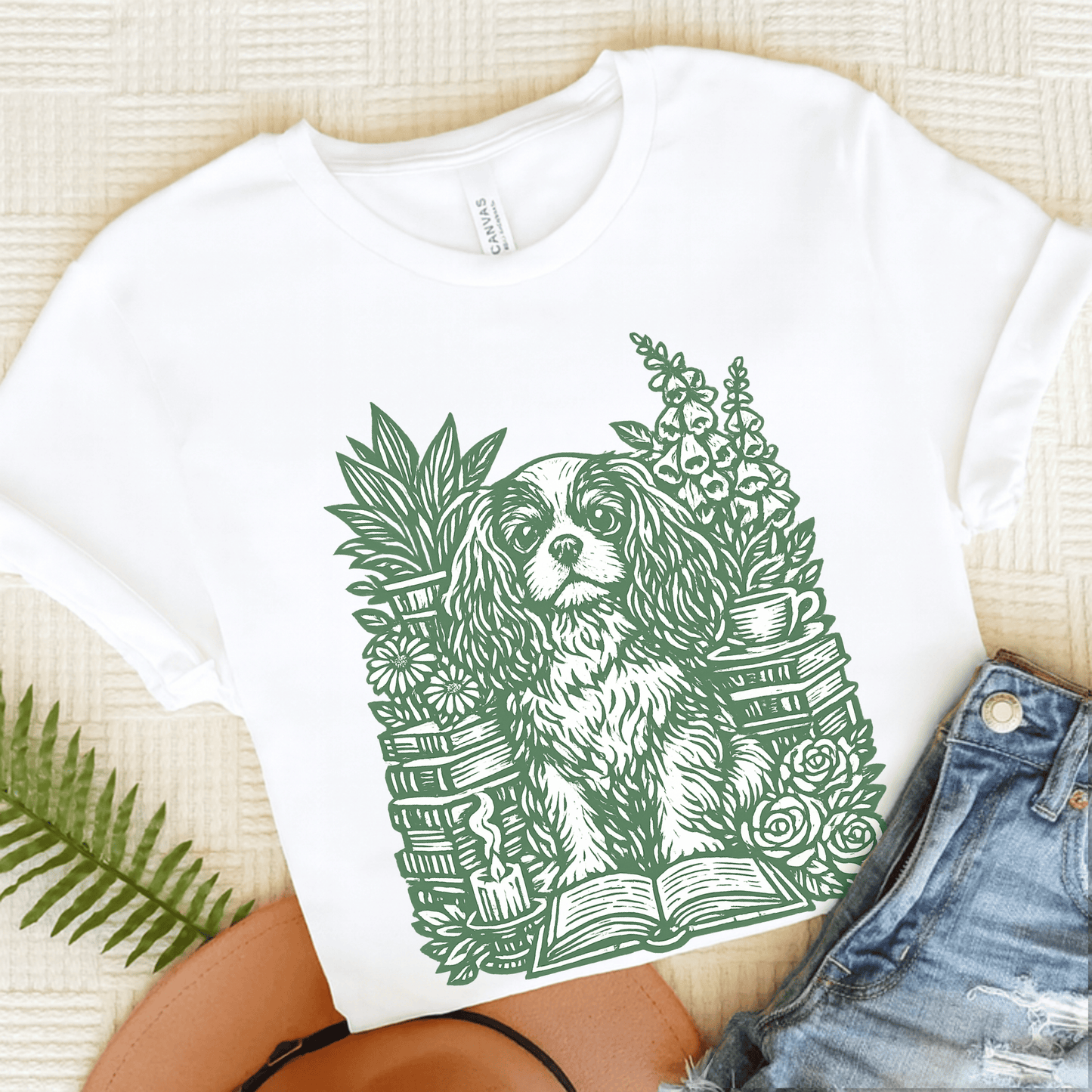 Cavalier Bookclub Unisex TShirt White