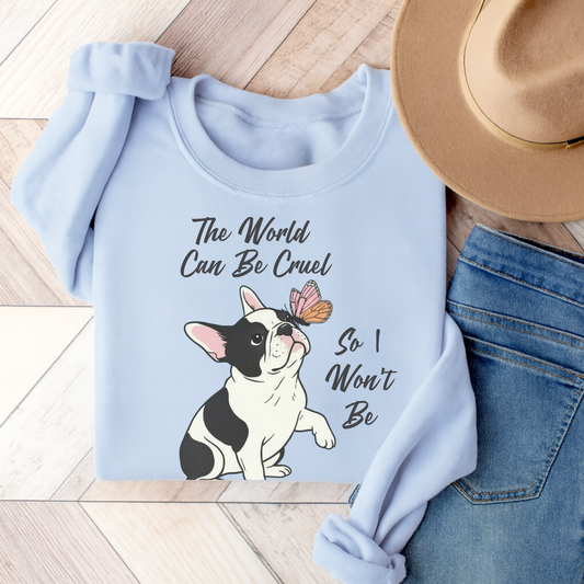 Cruel World Piebald Frenchie Sweatshirt