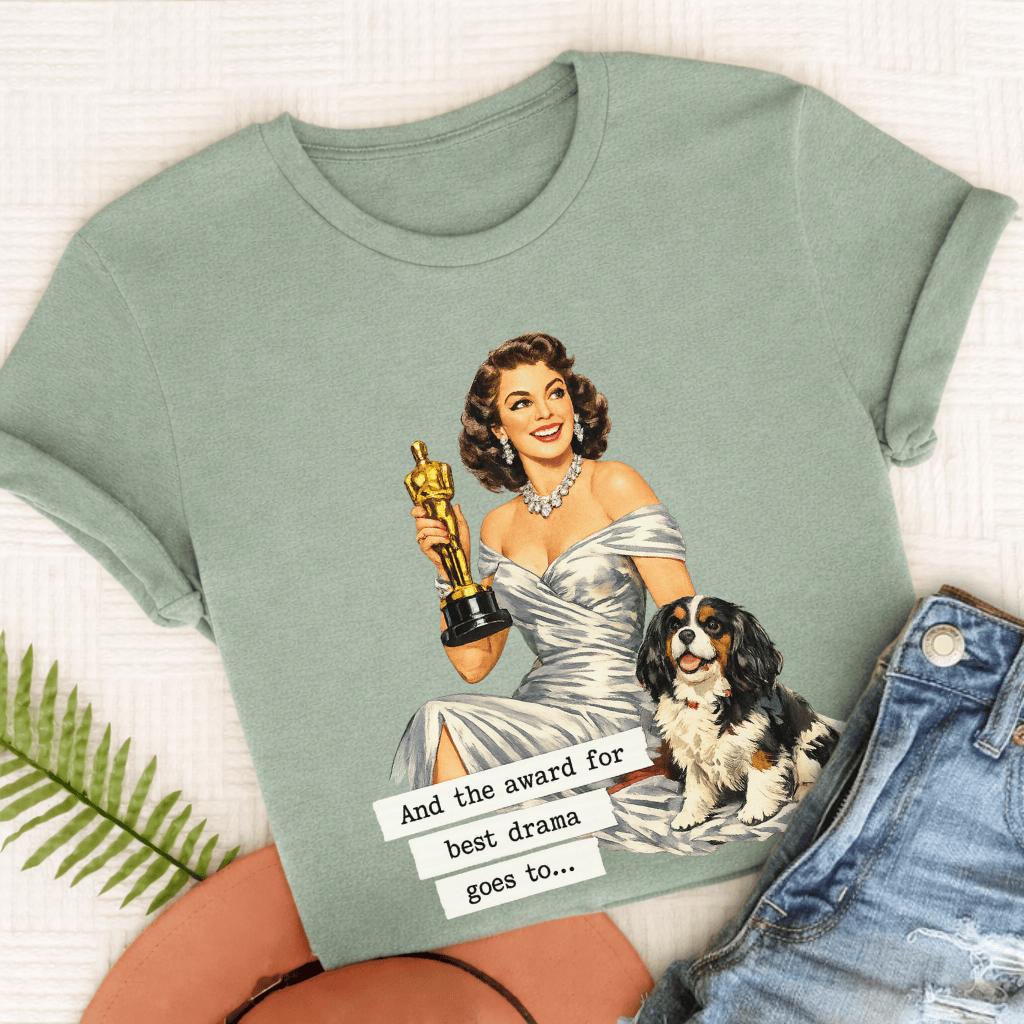 Personalized Cavalier Award for Best Drama Unisex TShirt Comfort Colors Bay