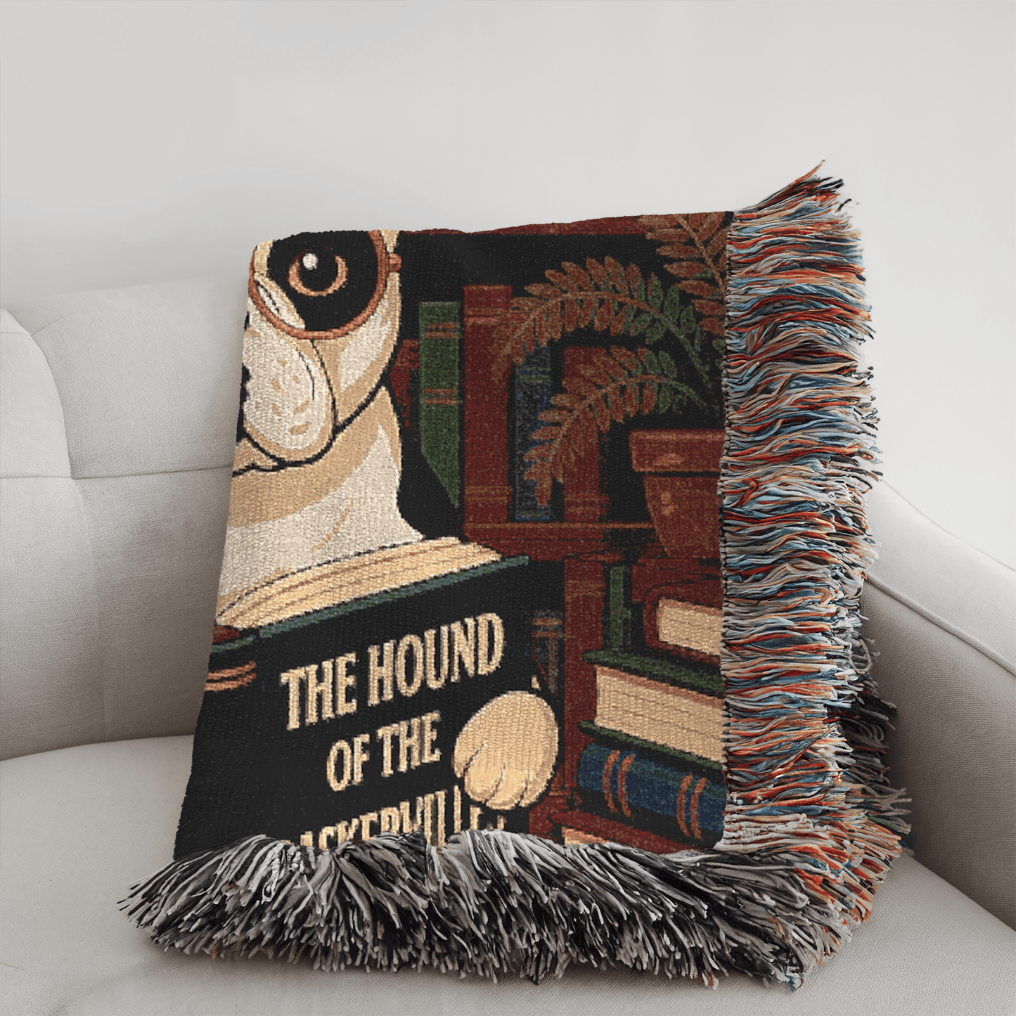 Printify Blanket Piebald French Bulldog Baskervilles Throw Blanket