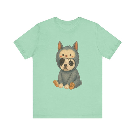 Piebald Frenchie Little Monster TShirt