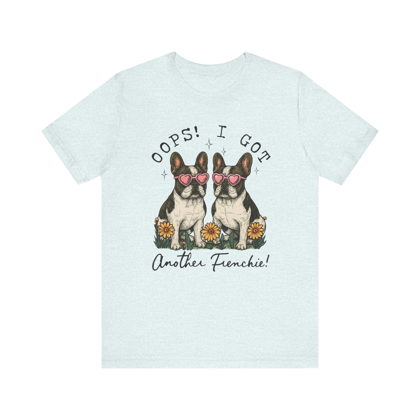 Printify T-Shirt Piebald French Bulldog Oops TShirt