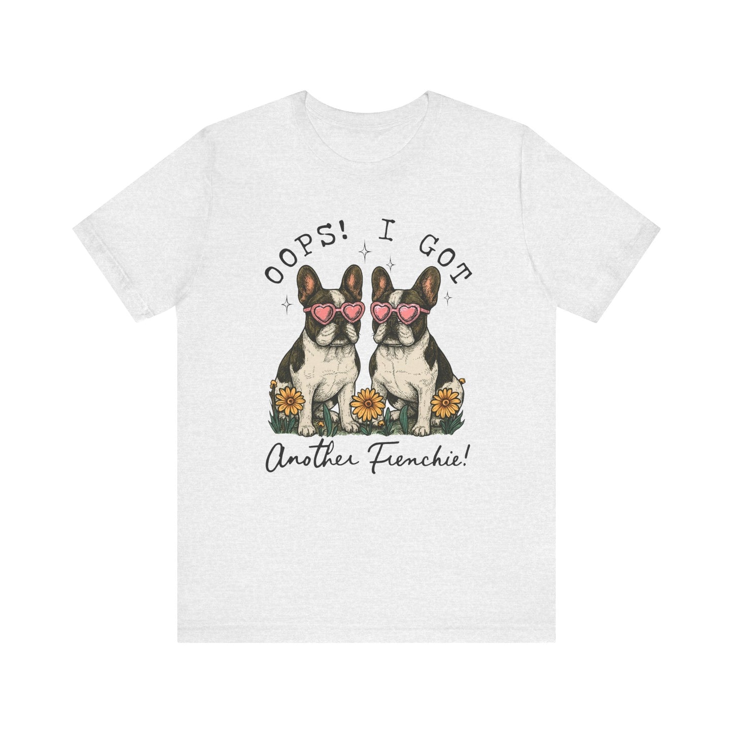 Printify T-Shirt Piebald French Bulldog Oops TShirt