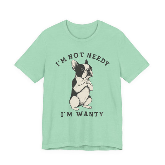 Piebald French Bulldog Wanty TShirt