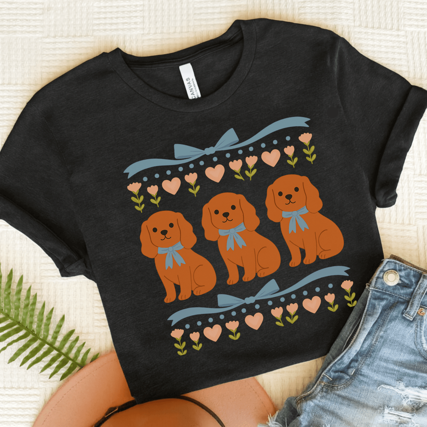 Printify T-Shirt Solid Black Blend / S Ruby Cavalier Grandma TShirt