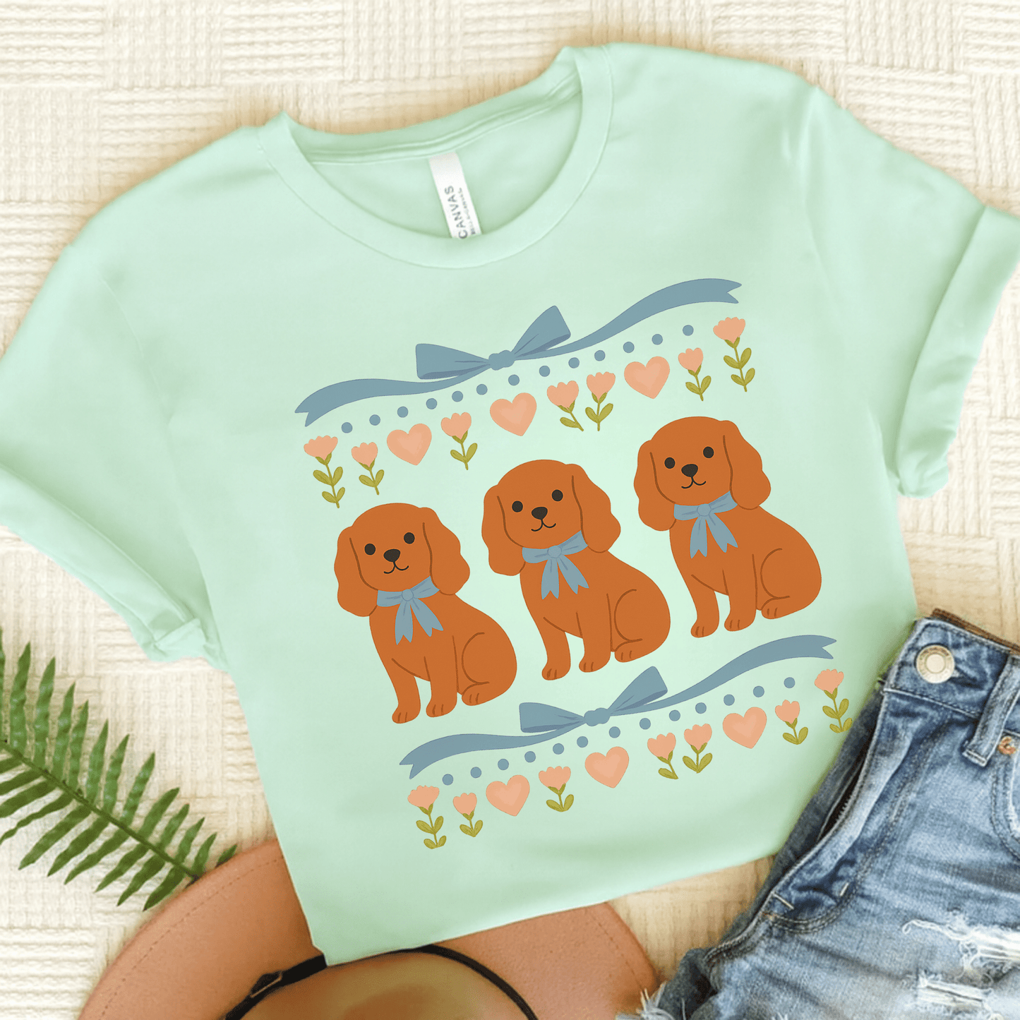 Printify T-Shirt Heather Mint / S Ruby Cavalier Grandma TShirt