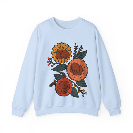 Ruby Cavalier Sleeping Flowers Sweatshirt