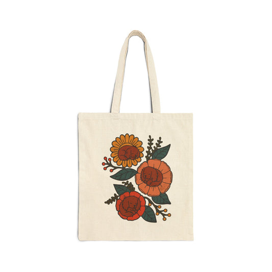 Ruby Cavalier Sleeping Flowers Tote Bag
