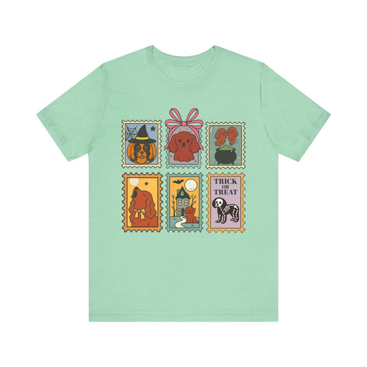 Ruby Cavalier Spooky Stamps TShirt