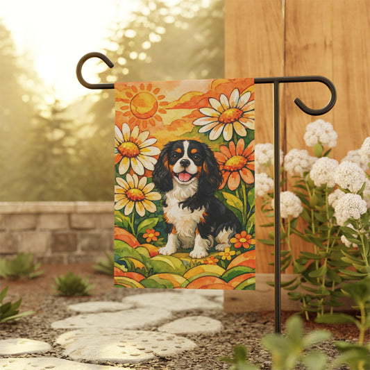 Personalized Cavalier 70s Summer Garden Flag