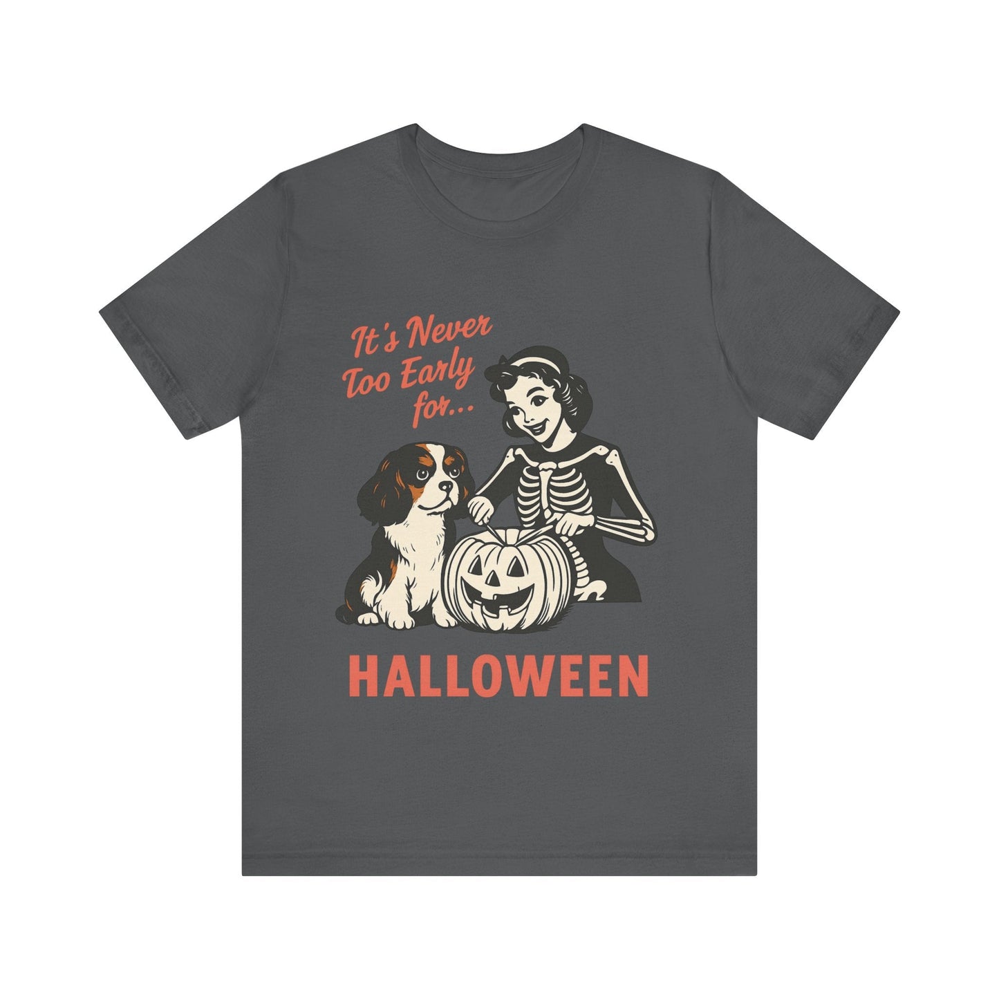 Printify T-Shirt Tricolor Cavalier King Charles Early Halloween TShirt
