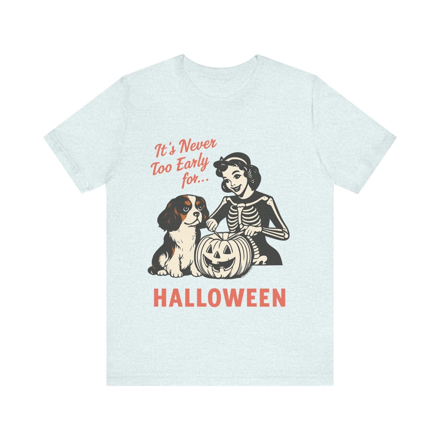 Printify T-Shirt Tricolor Cavalier King Charles Early Halloween TShirt