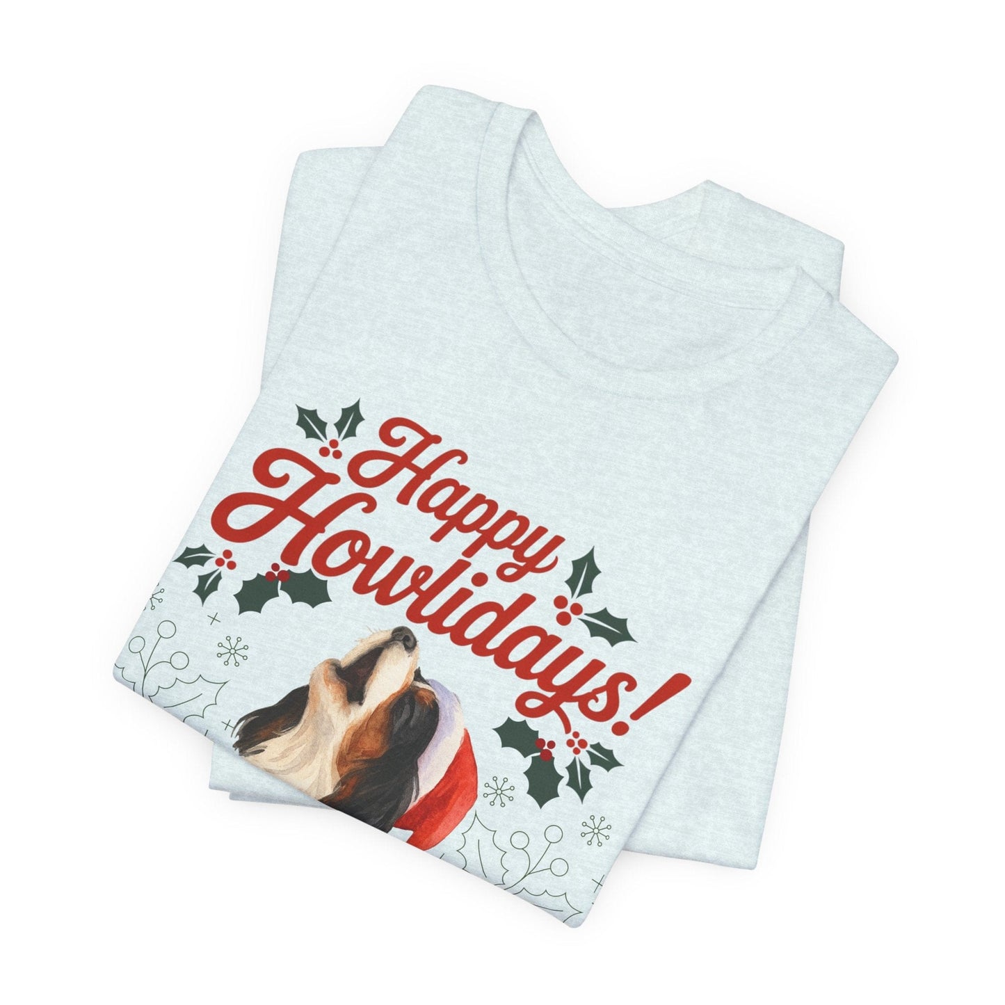 Printify T-Shirt Tricolor Cavalier King Charles Howlidays TShirt