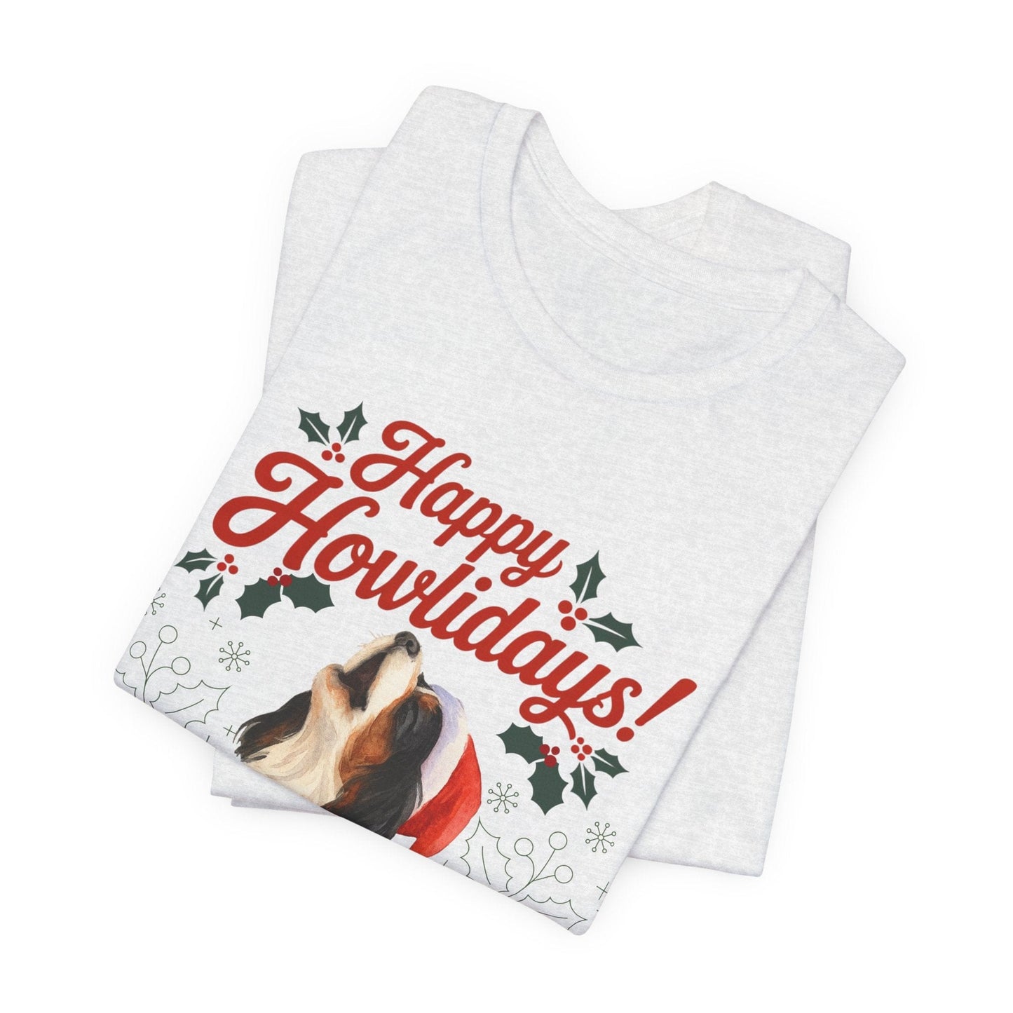 Printify T-Shirt Tricolor Cavalier King Charles Howlidays TShirt