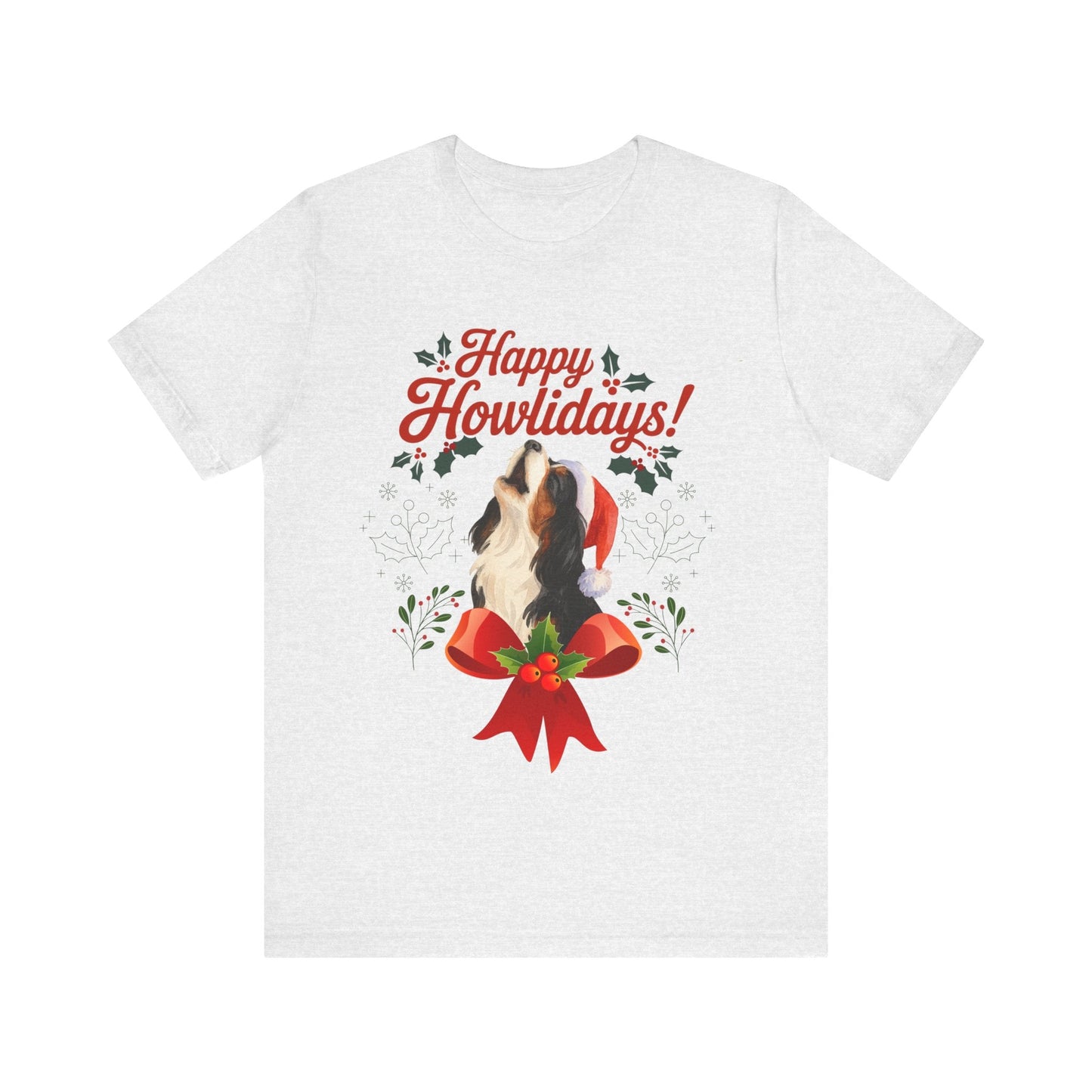 Printify T-Shirt Tricolor Cavalier King Charles Howlidays TShirt