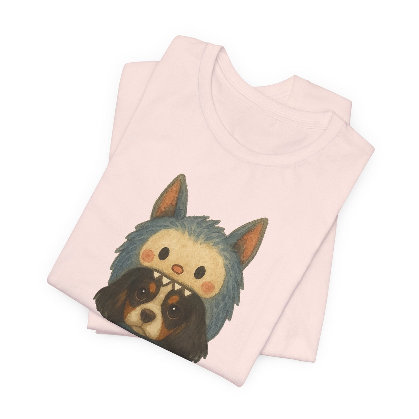 Printify T-Shirt Tricolor Cavalier King Charles Little Monster TShirt