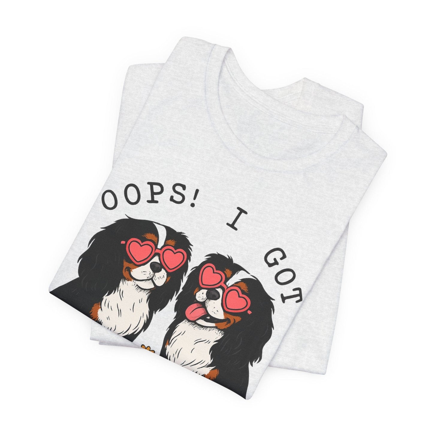 Printify T-Shirt Tricolor Cavalier King Charles Oops TShirt