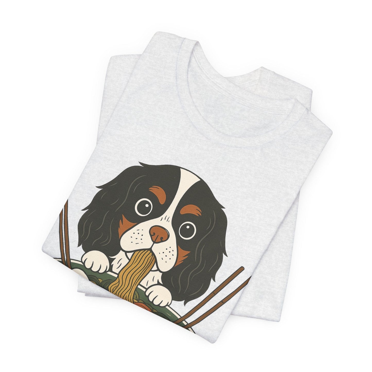 Printify T-Shirt Tricolor Cavalier King Charles Ramen TShirt